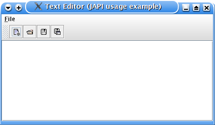 Screenshot of sample editor application